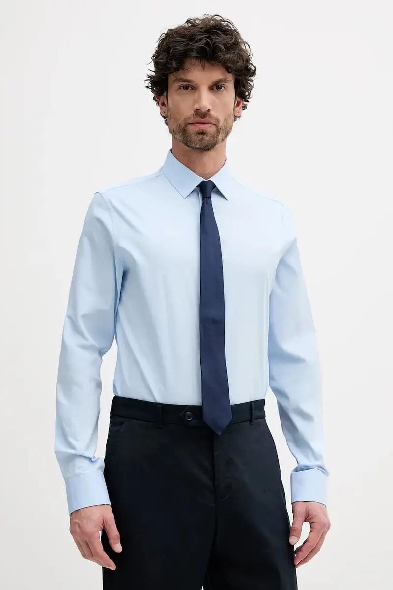 camicia uomo colore blu LV019EU000