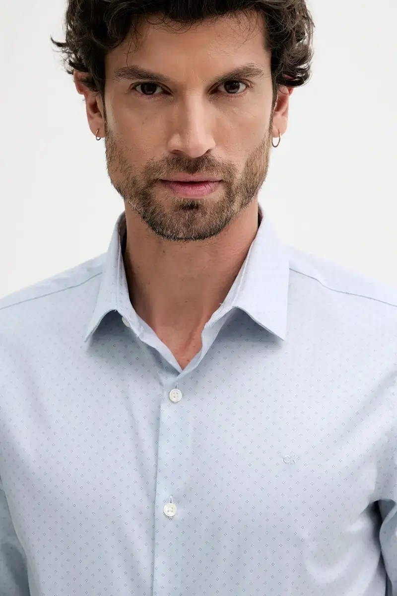 camicia uomo colore blu LV019EU011 miniatura 4