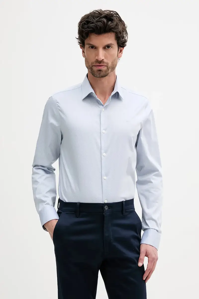 camicia uomo colore blu LV019EU011