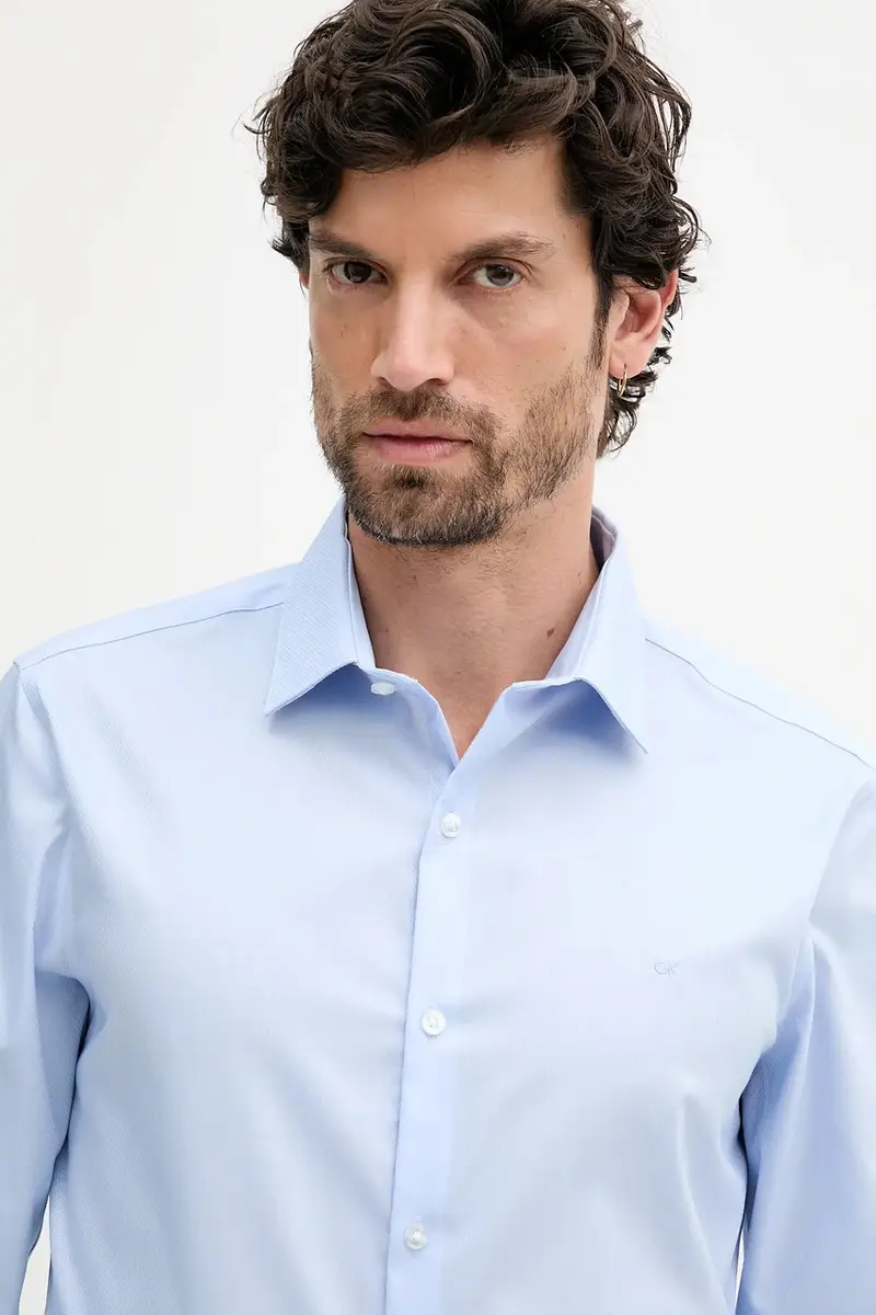 camicia uomo colore blu LV019EU017 miniatura 4