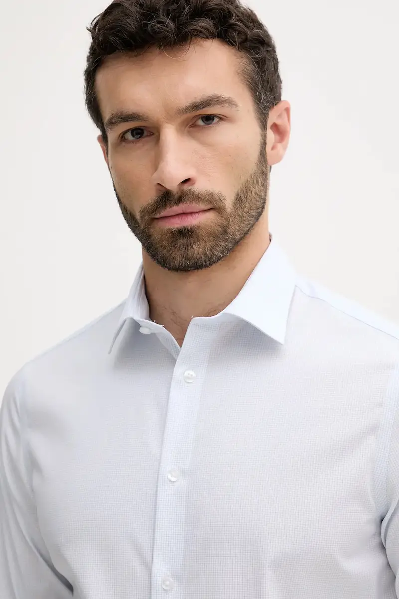 camicia uomo colore blu LV019EU031 miniatura 4