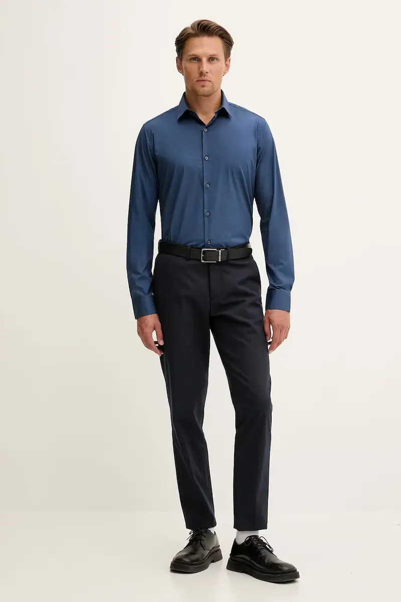 camicia uomo colore blu LV019EU037 miniatura 2