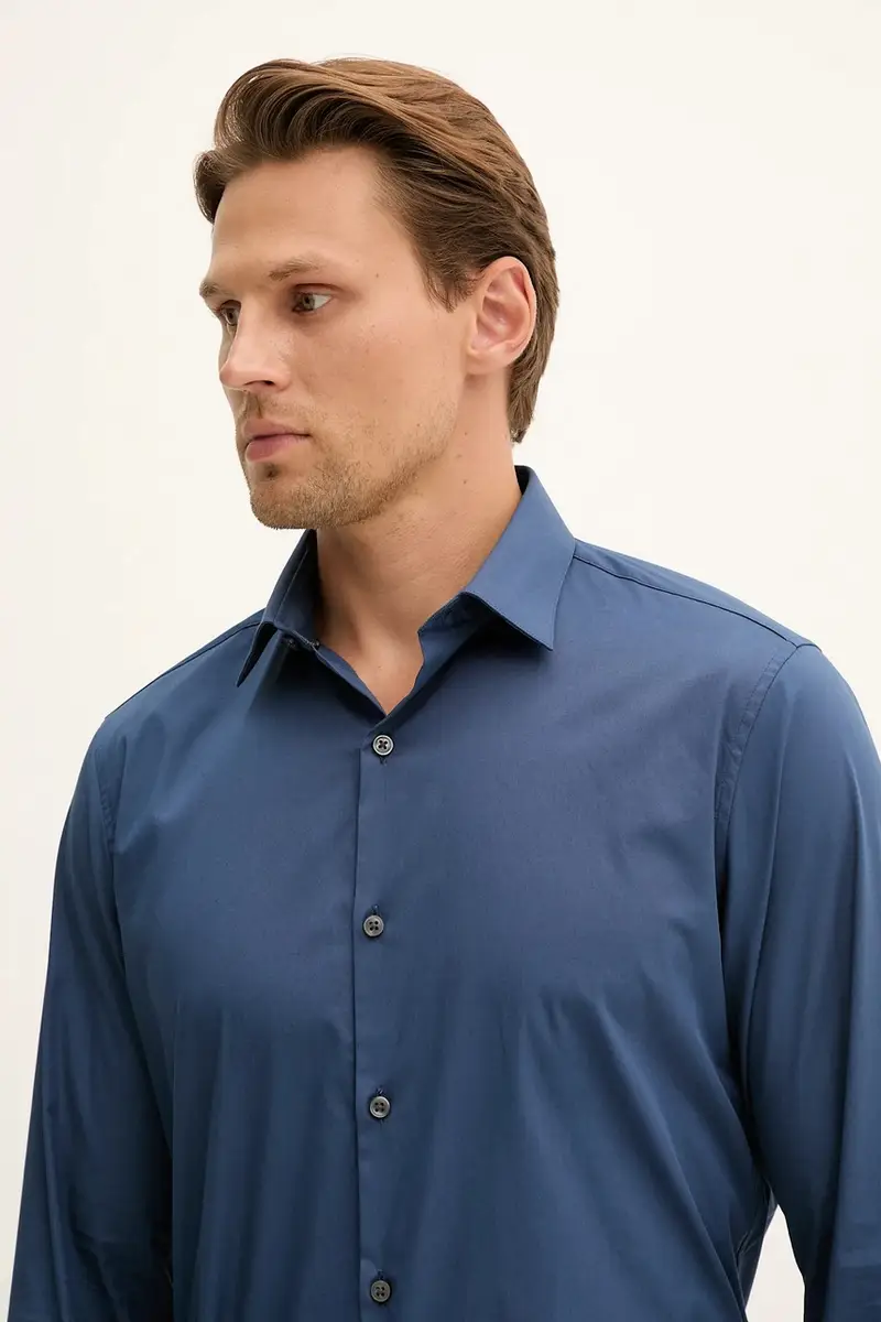 camicia uomo colore blu LV019EU037 miniatura 4