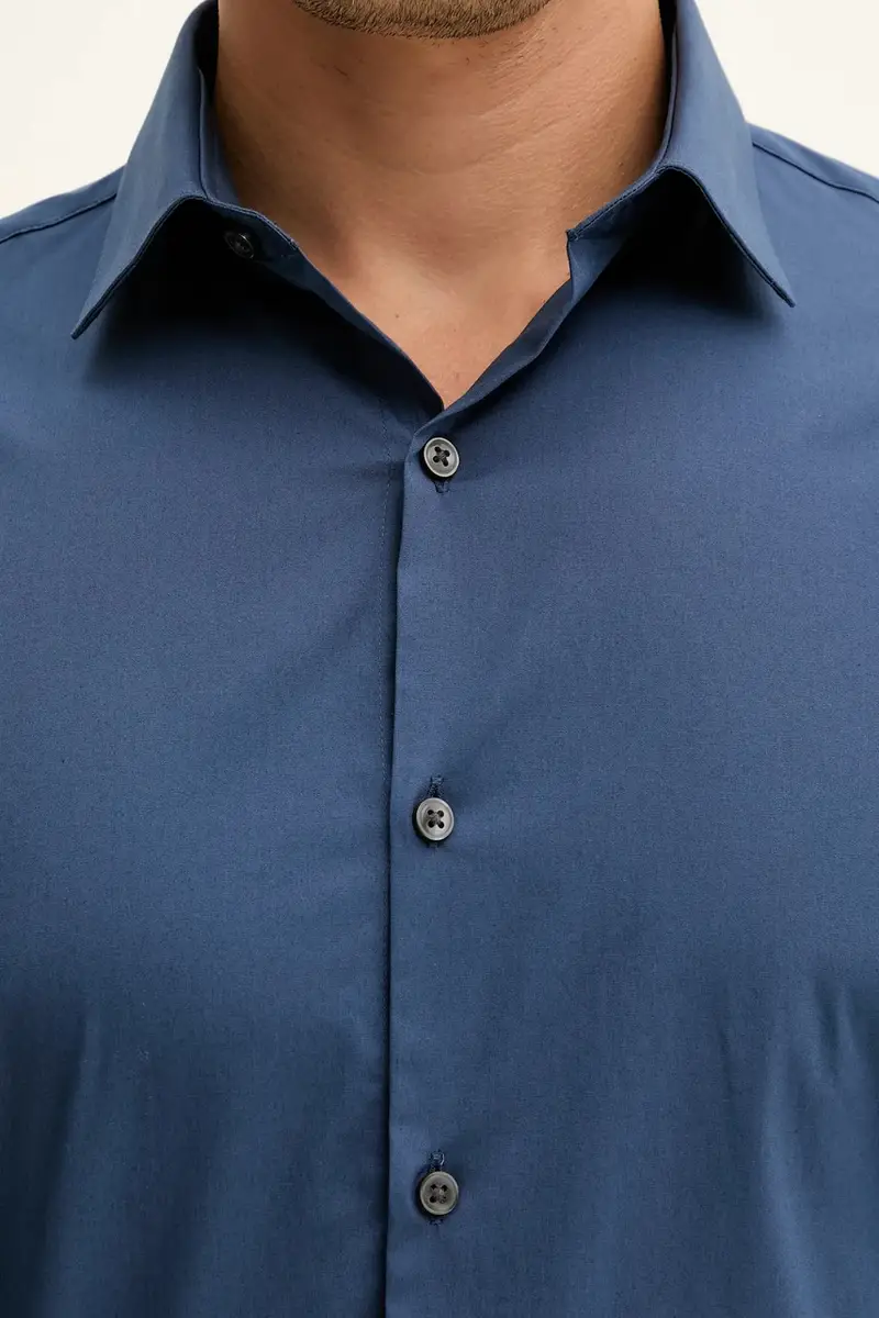 camicia uomo colore blu LV019EU037 miniatura 5