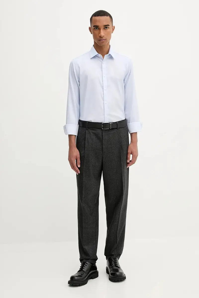 camicia uomo colore blu LV019EU068 miniatura 2