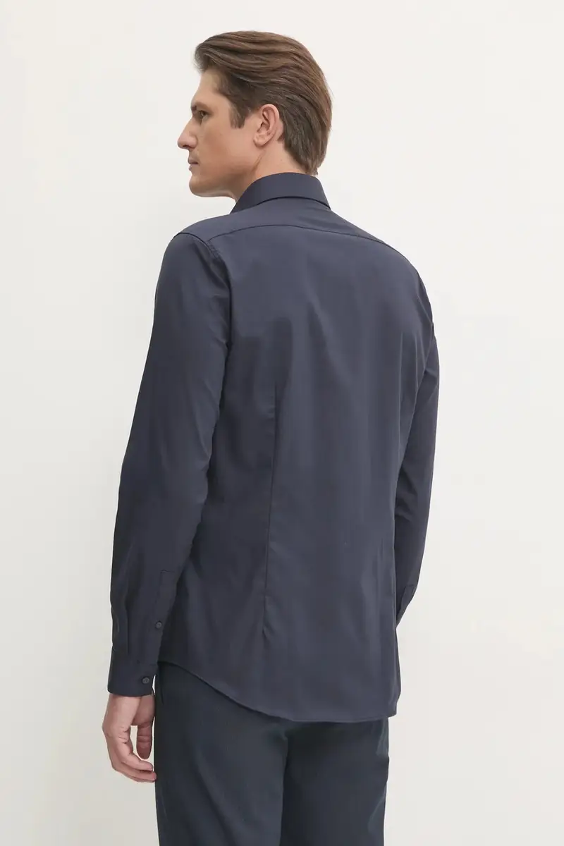 camicia uomo colore blu navy K10K114326 miniatura 4