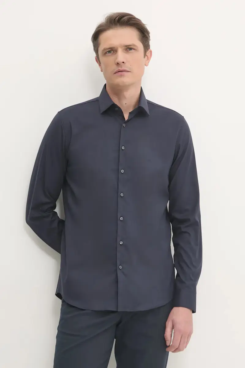 camicia uomo colore blu navy K10K114326