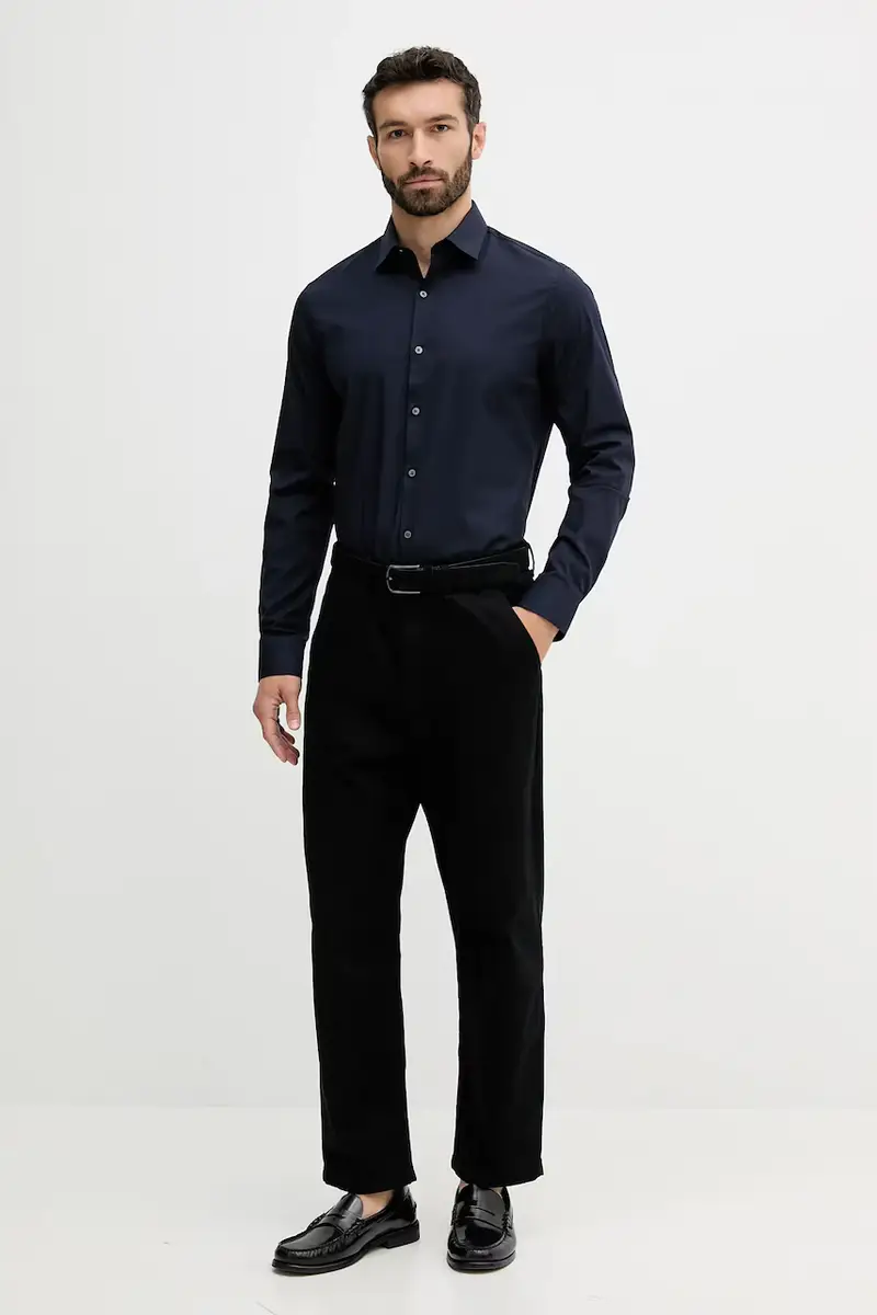 camicia uomo colore blu navy LV019EU000 miniatura 2