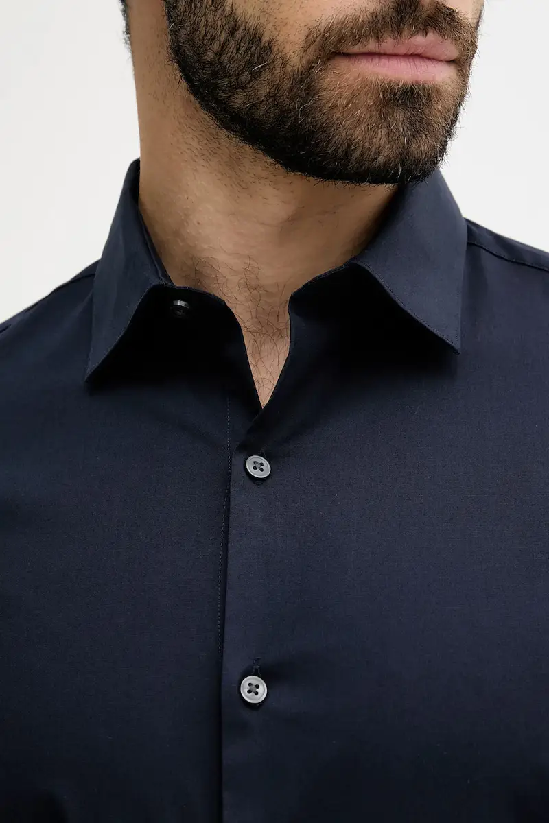 camicia uomo colore blu navy LV019EU000 miniatura 5