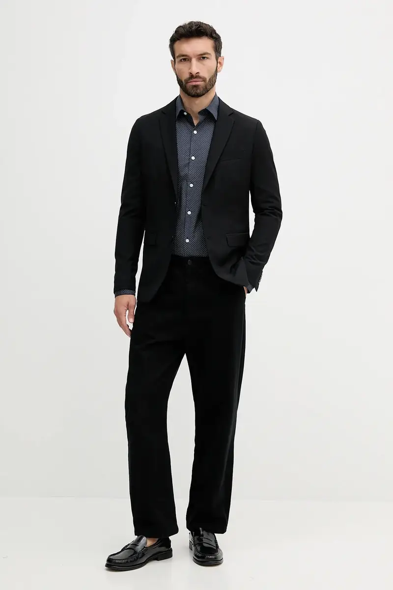 camicia uomo colore blu navy LV019EU005 miniatura 2