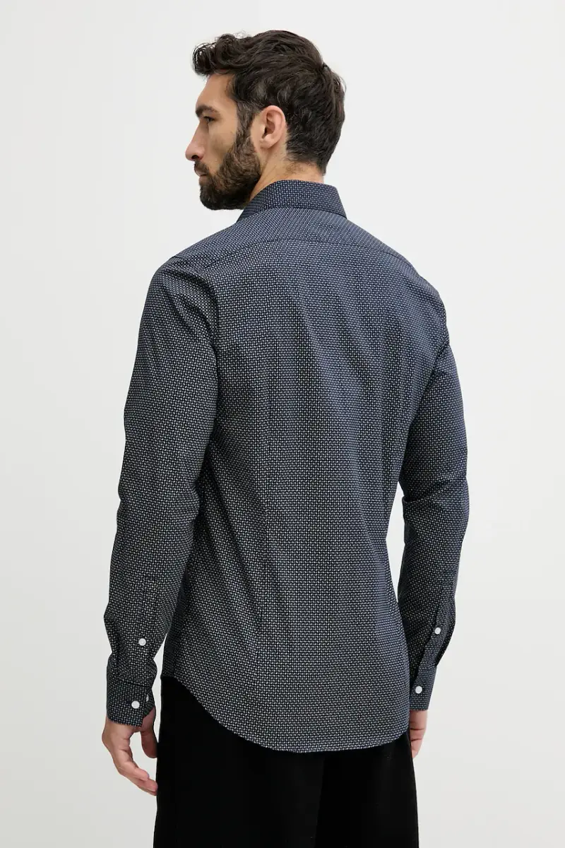 camicia uomo colore blu navy LV019EU005 miniatura 3