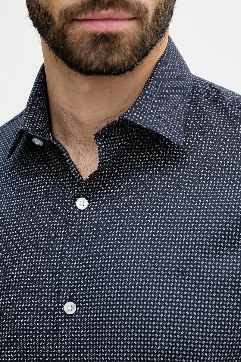 camicia uomo colore blu navy LV019EU005 miniatura 5