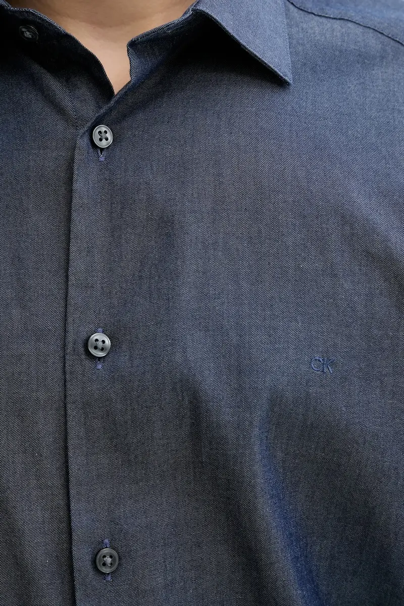 camicia uomo colore blu navy LV019EU024 miniatura 5