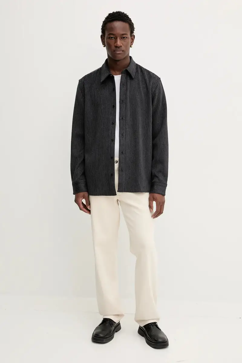 camicia uomo colore blu navy LV04LD114G miniatura 2