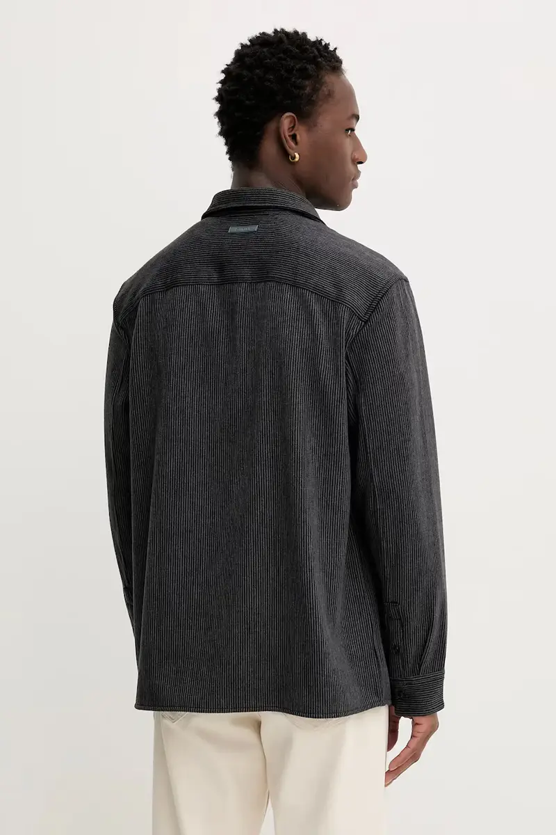 camicia uomo colore blu navy LV04LD114G miniatura 3