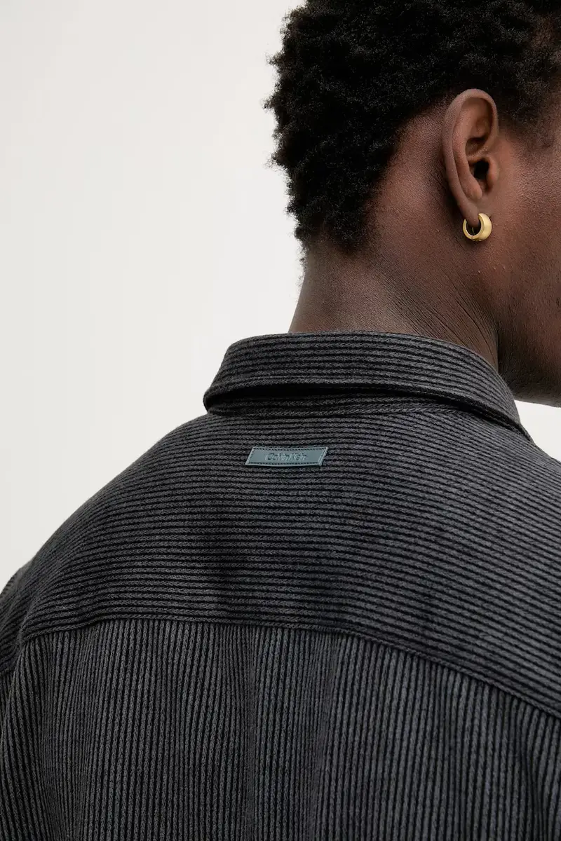 camicia uomo colore blu navy LV04LD114G miniatura 5