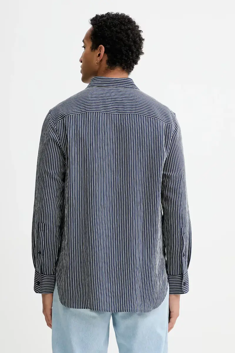 camicia uomo colore blu navy LV04LD124G miniatura 3