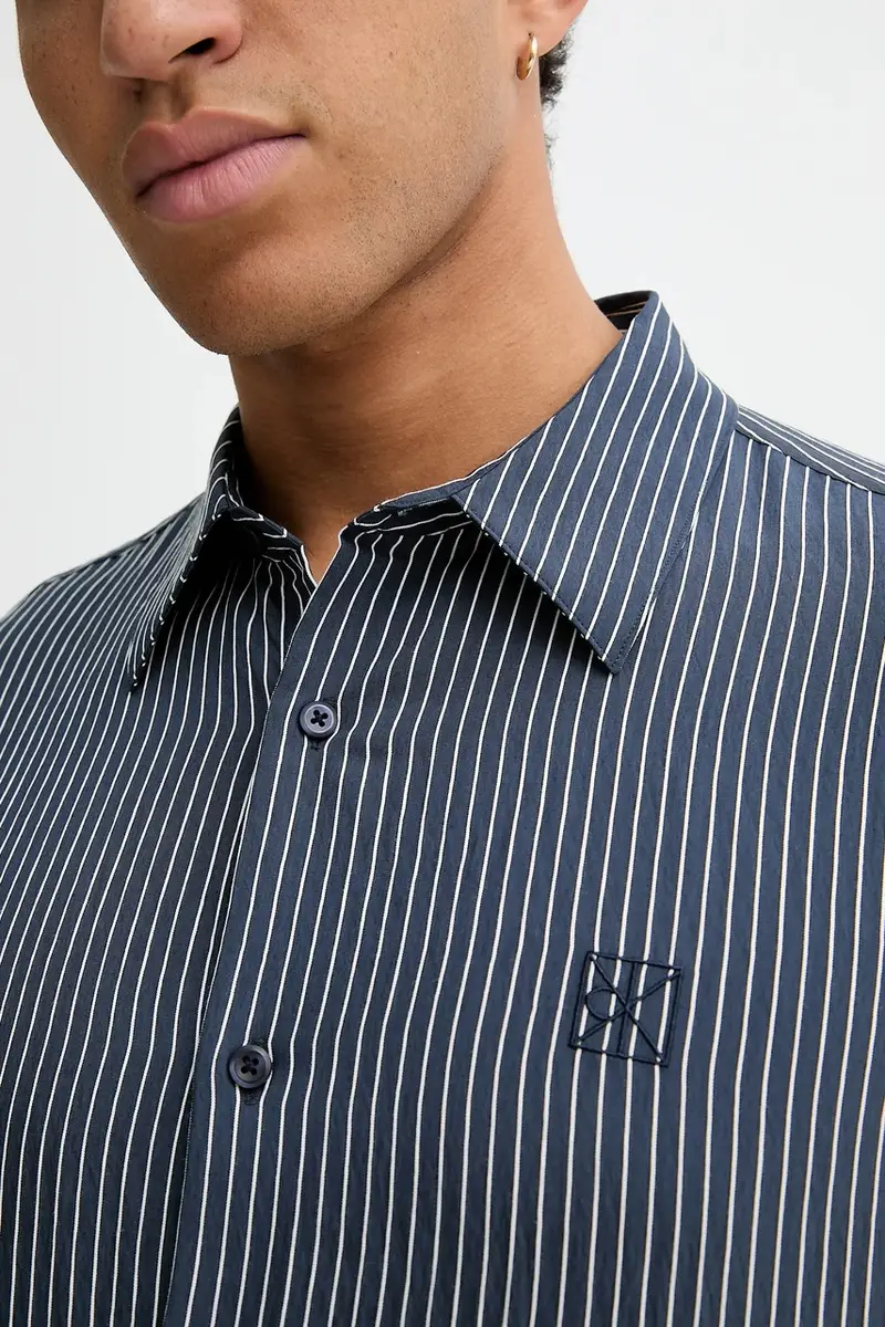 camicia uomo colore blu navy LV04LD124G miniatura 5