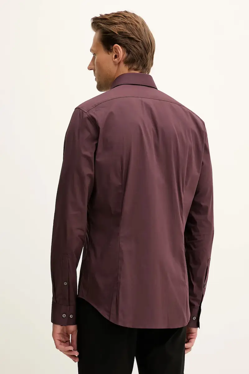 camicia uomo colore granata LV019EU037 miniatura 3