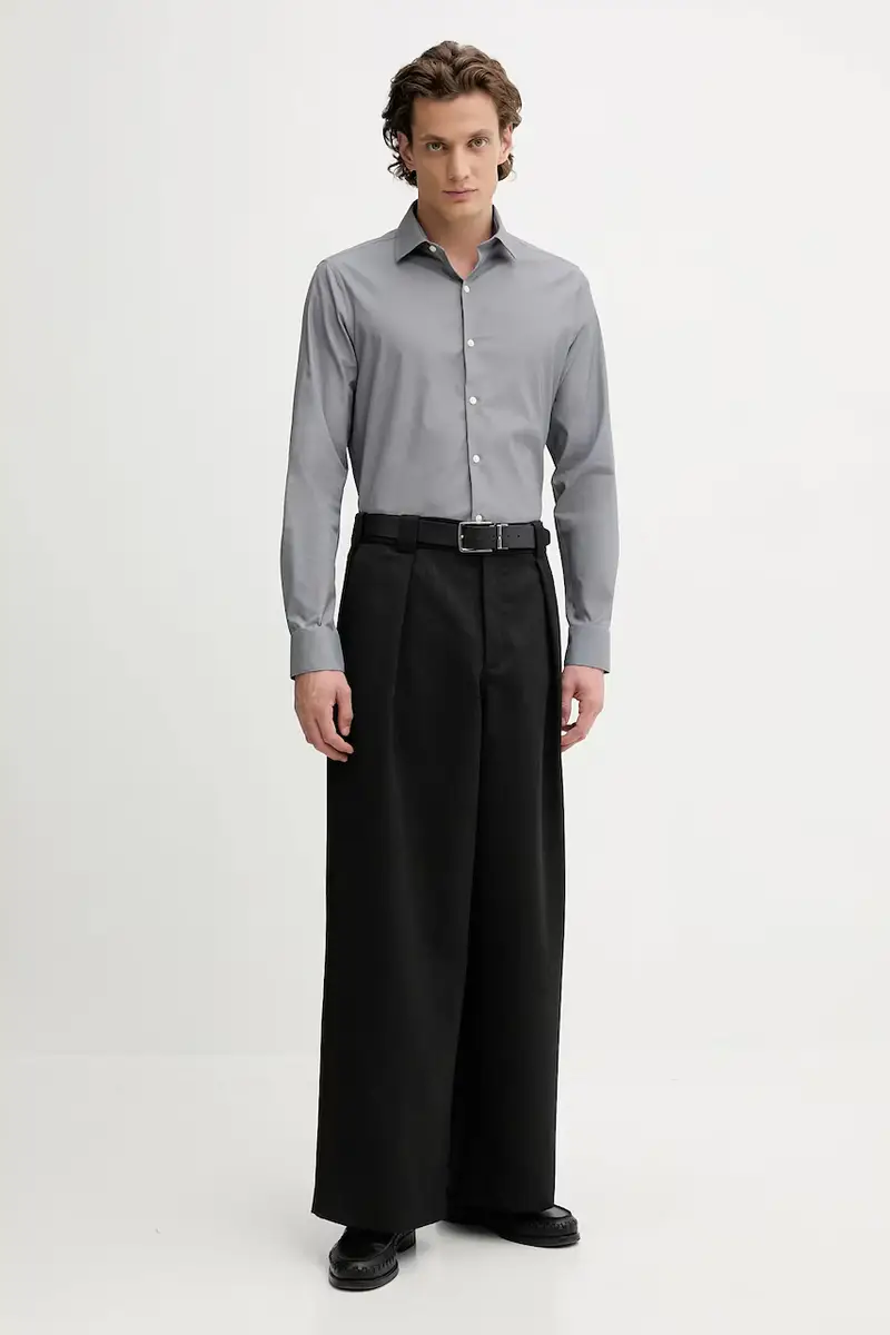 camicia uomo colore grigio LV019EU074 miniatura 2