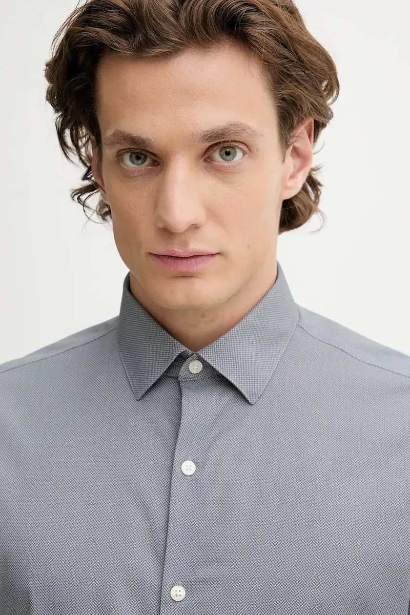 camicia uomo colore grigio LV019EU074 miniatura 4