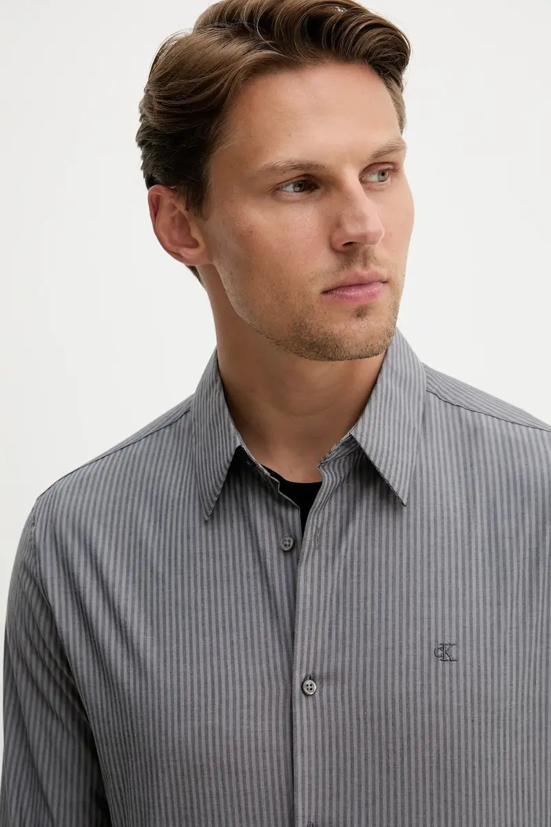 camicia uomo colore grigio LV04LD135G miniatura 4