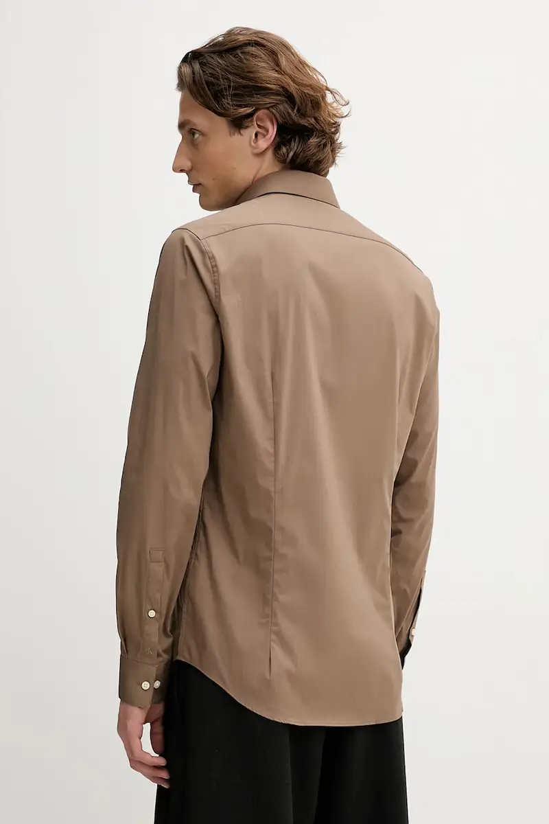 camicia uomo colore marrone LV019EU037 miniatura 3