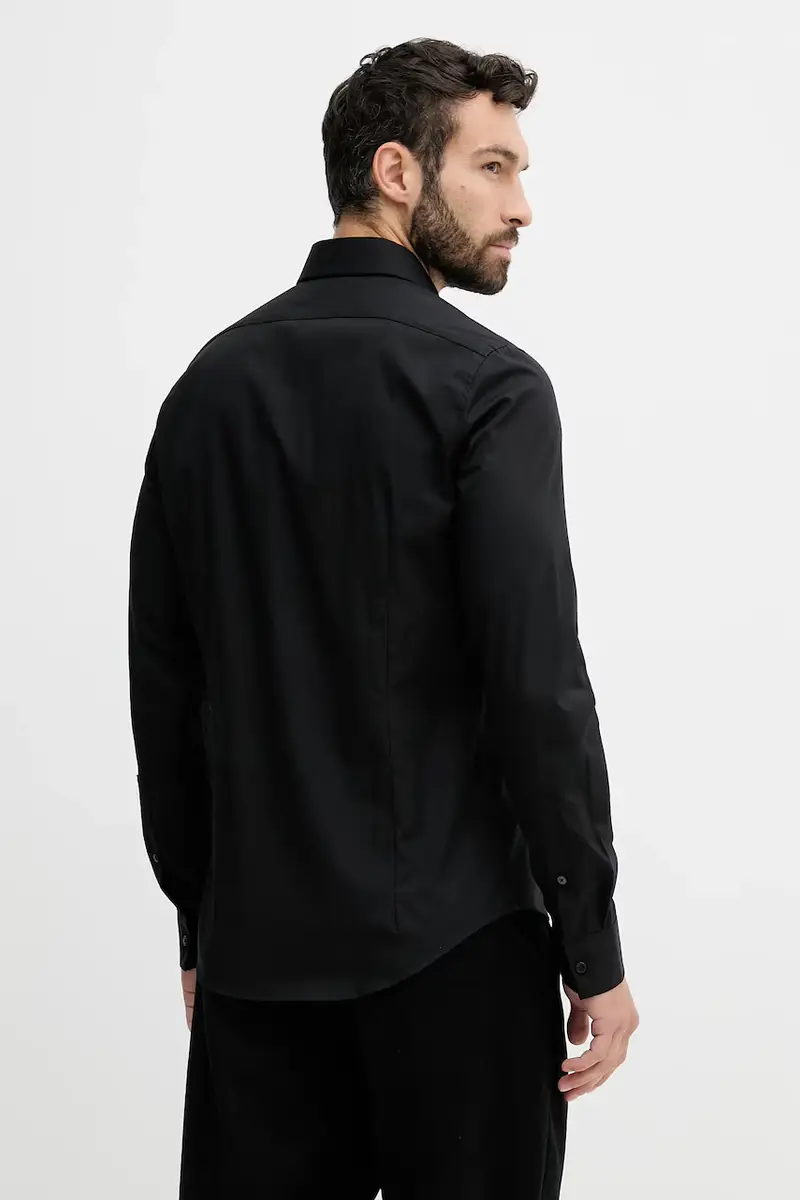 camicia uomo colore nero LV019EU030 miniatura 3