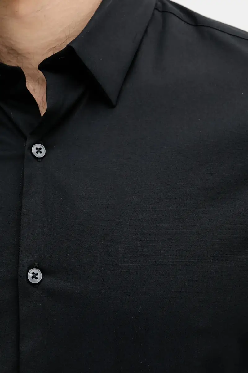 camicia uomo colore nero LV019EU030 miniatura 5
