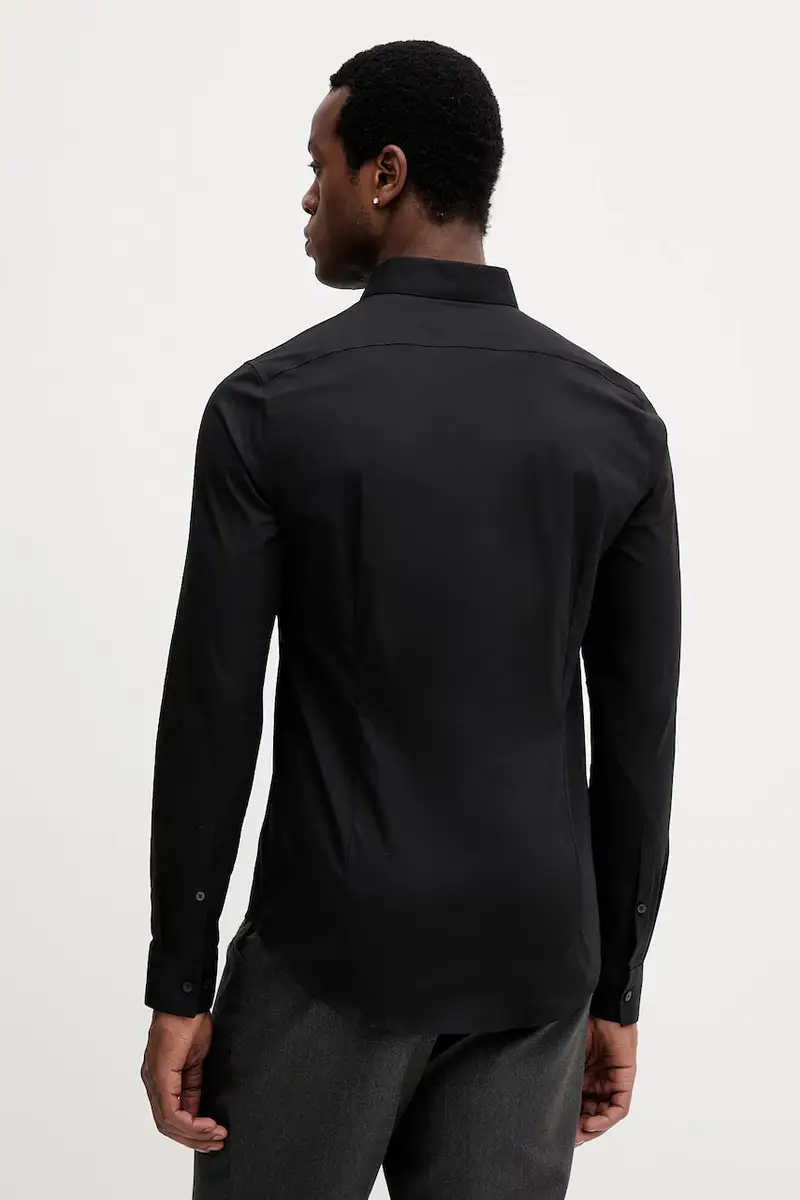 camicia uomo colore nero LV019EU060 miniatura 3