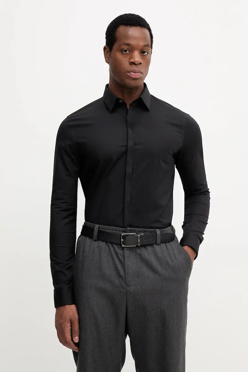 camicia uomo colore nero LV019EU060