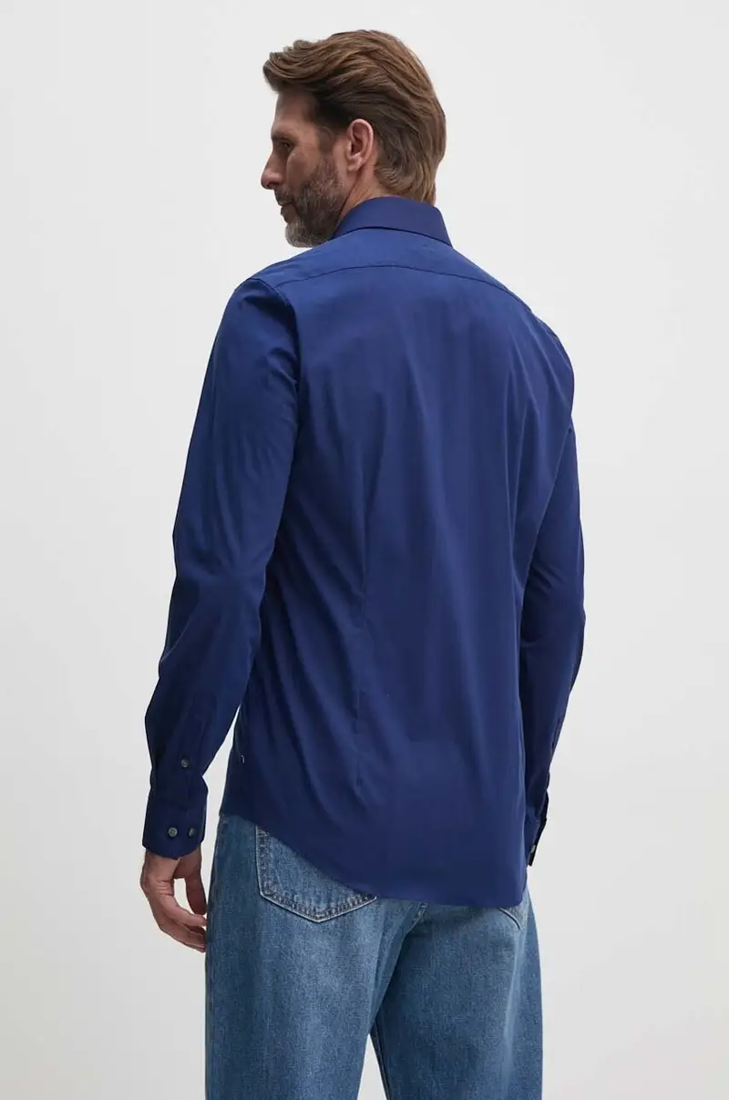 camicia uomo colore rosa K10K108229 Blu navy miniatura 4