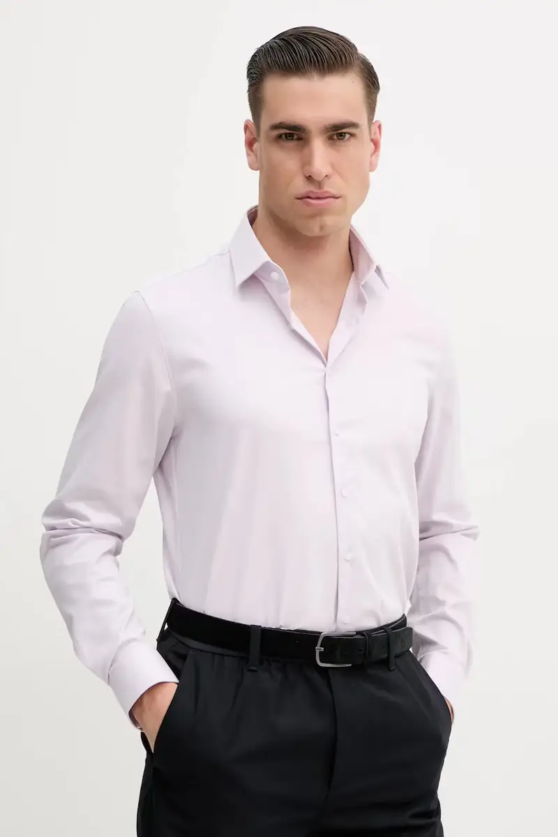 camicia uomo colore rosa K10K114298 Violetto