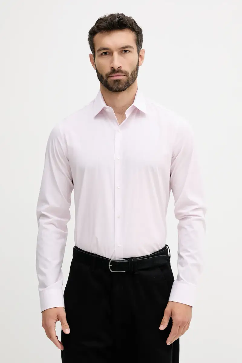 camicia uomo colore rosa LV019EU002