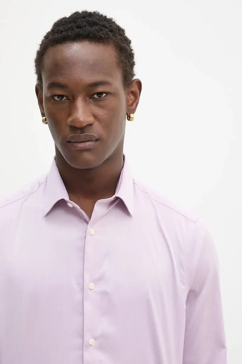 camicia uomo colore rosa LV019EU035 miniatura 4