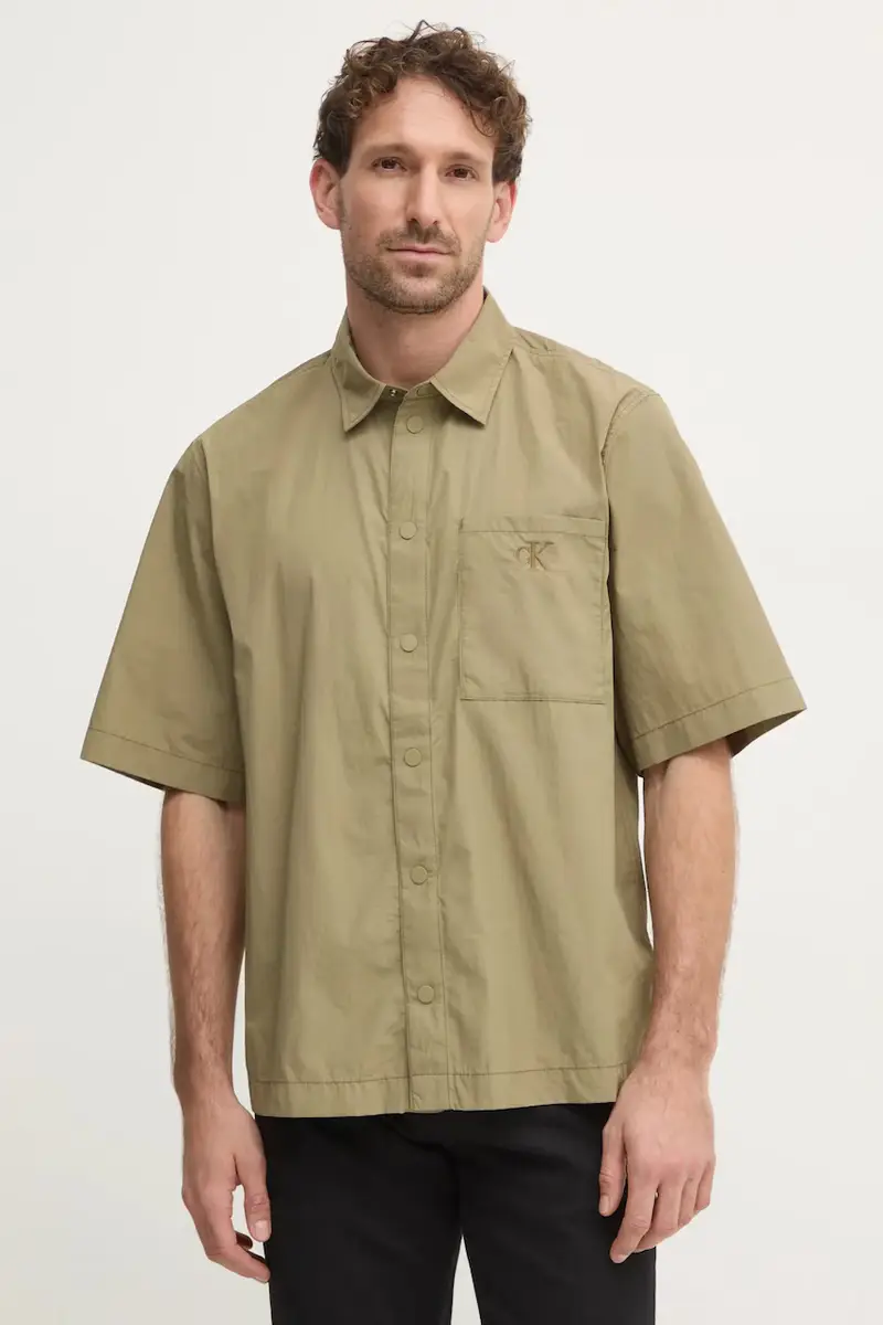 camicia uomo colore verde KM0KM01086