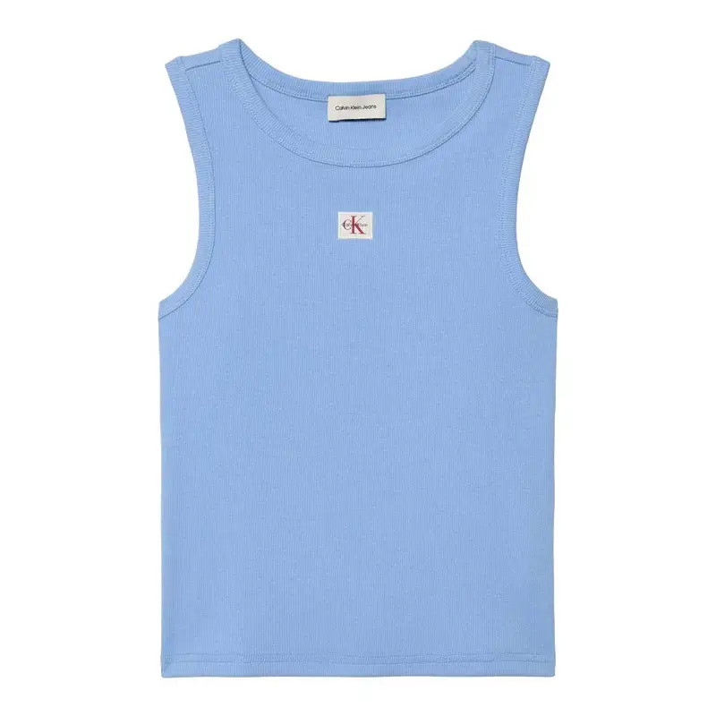 Canotta Rib Azzurro Donna S