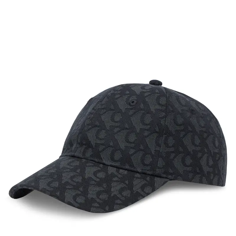 Cappellino Calvin Klein Aop 6 Panel Baseball Cap LV04K5058G Nero