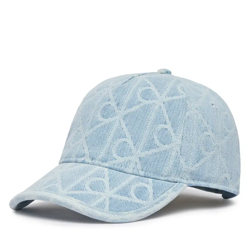 Cappellino Calvin Klein Aop Jacquard Denim Bb Cap LV04F5069G Blu