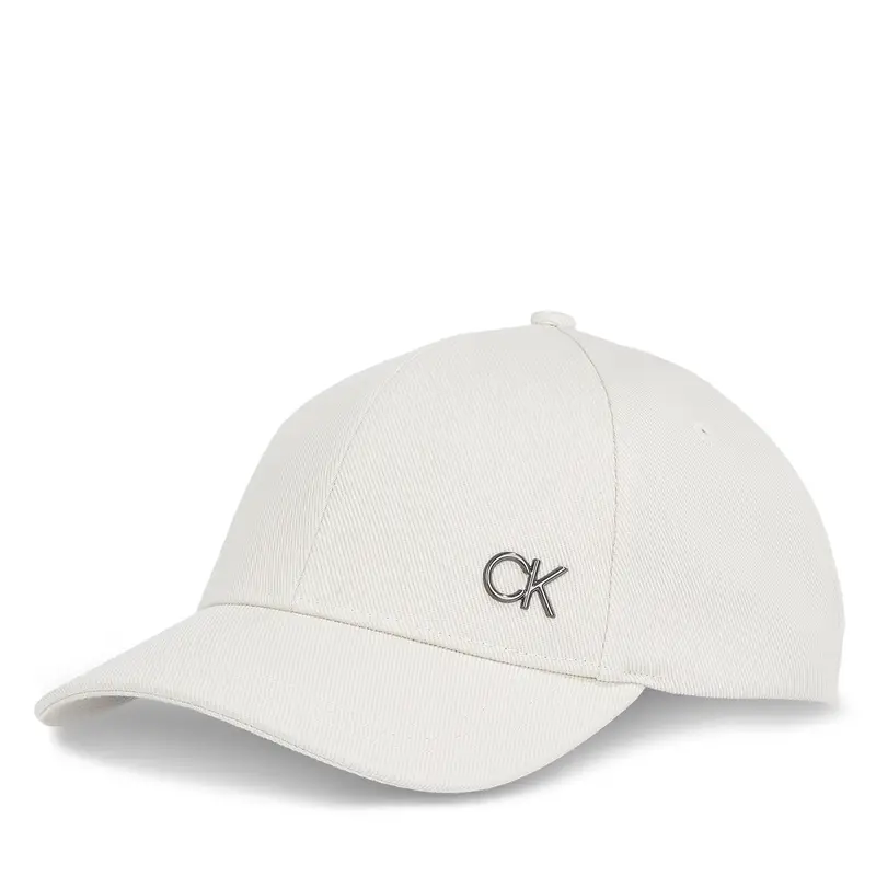 Cappellino Calvin Klein Bombed Metal K50K512349 Écru Écru