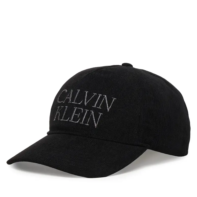 Cappellino Calvin Klein Corduroy Graphic 5 Panel Cap LV04D5064G Nero