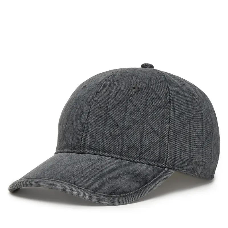 Cappellino Calvin Klein Denim Emblem Burnout LV04F5042G Grigio