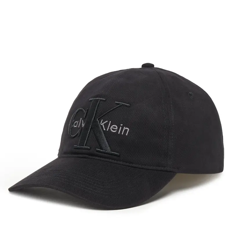 Cappellino Calvin Klein Large Monologo LV04D5039G Nero