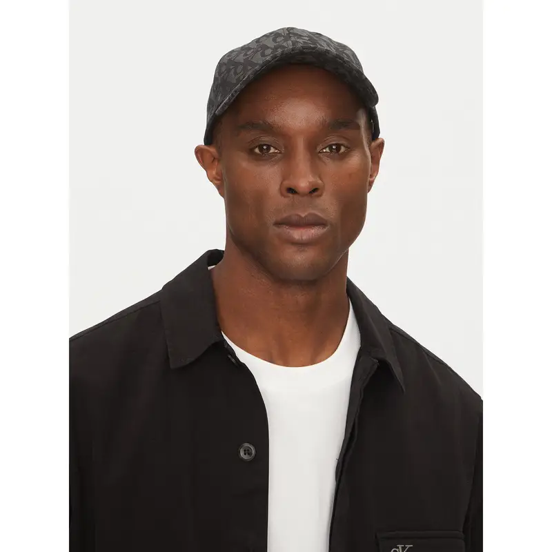 Cappellino Calvin Klein Logo Jacquard LV04G5066G Nero