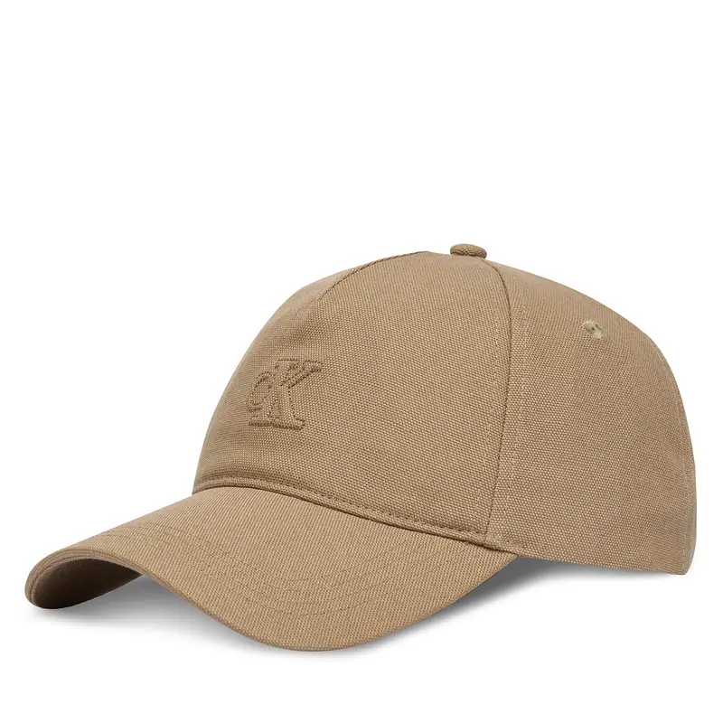 Cappellino Calvin Klein Monogram Deboss Canvas Baseball LV04G5027G Beige