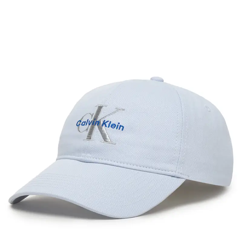Cappellino Calvin Klein Monologo Embroidery Baseball Hat LV04K5026G Celeste