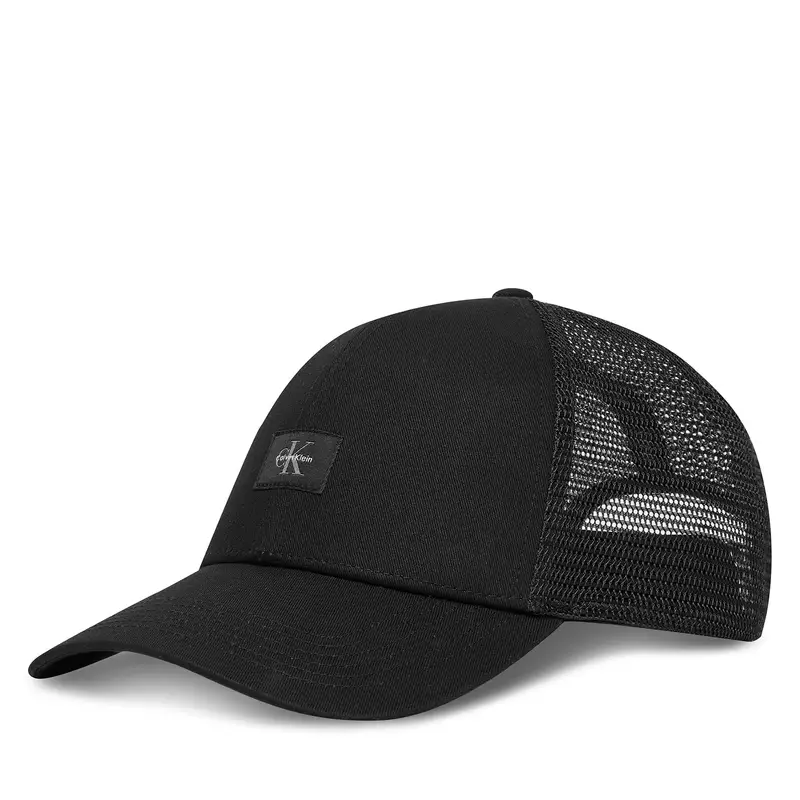 Cappellino Calvin Klein Monologo Woven Patch Trucker LV04D5099G Nero