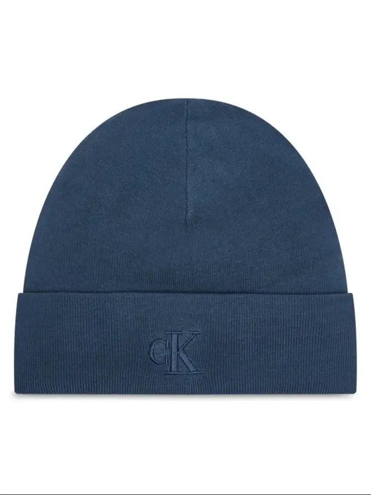 cappello blu uomo in viscosa logo sul davanti