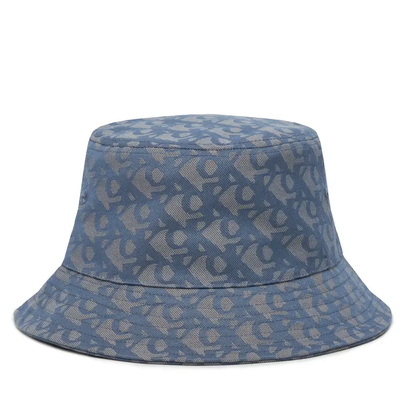 Cappello Calvin Klein Logo Jacquard Bucket Hat LV04K5059G Blu