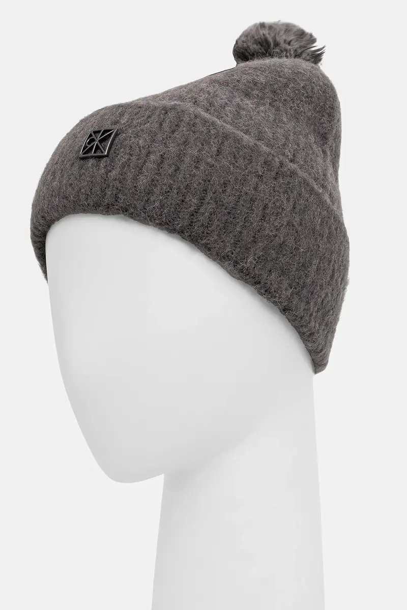 cappello con lana colore grigio LV04D8067G miniatura 2